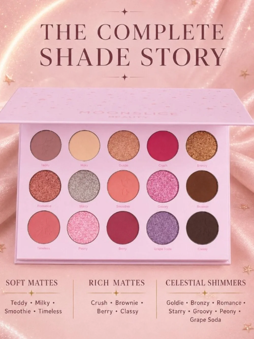 Moonslice Beauty Celestial Crush Eyeshadow Palette New in Box